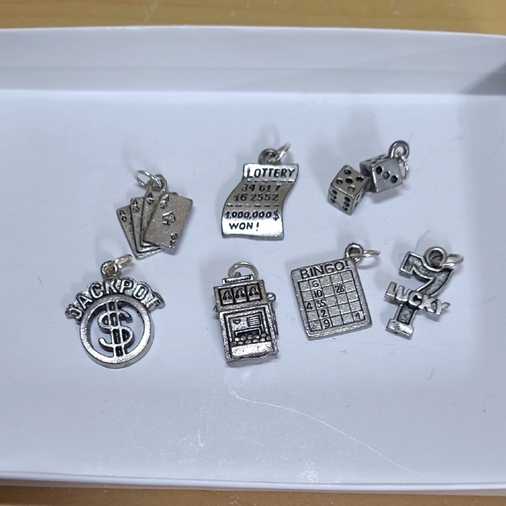 7 Pewter Free Of Lead Charm Bundle